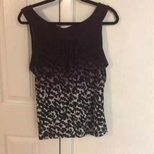 Calvin Klein Purple ombré animal print